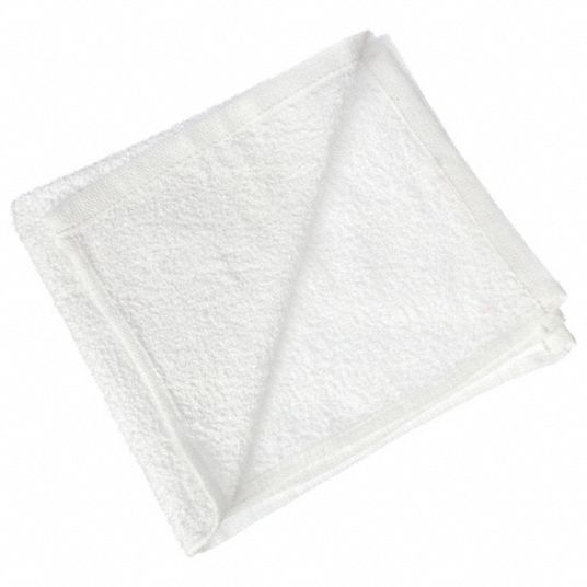 APPROVED VENDOR Cloth Rag: Terry Cloth, Reclaimed, White, 14 in x 17 in, 50  lb Wt