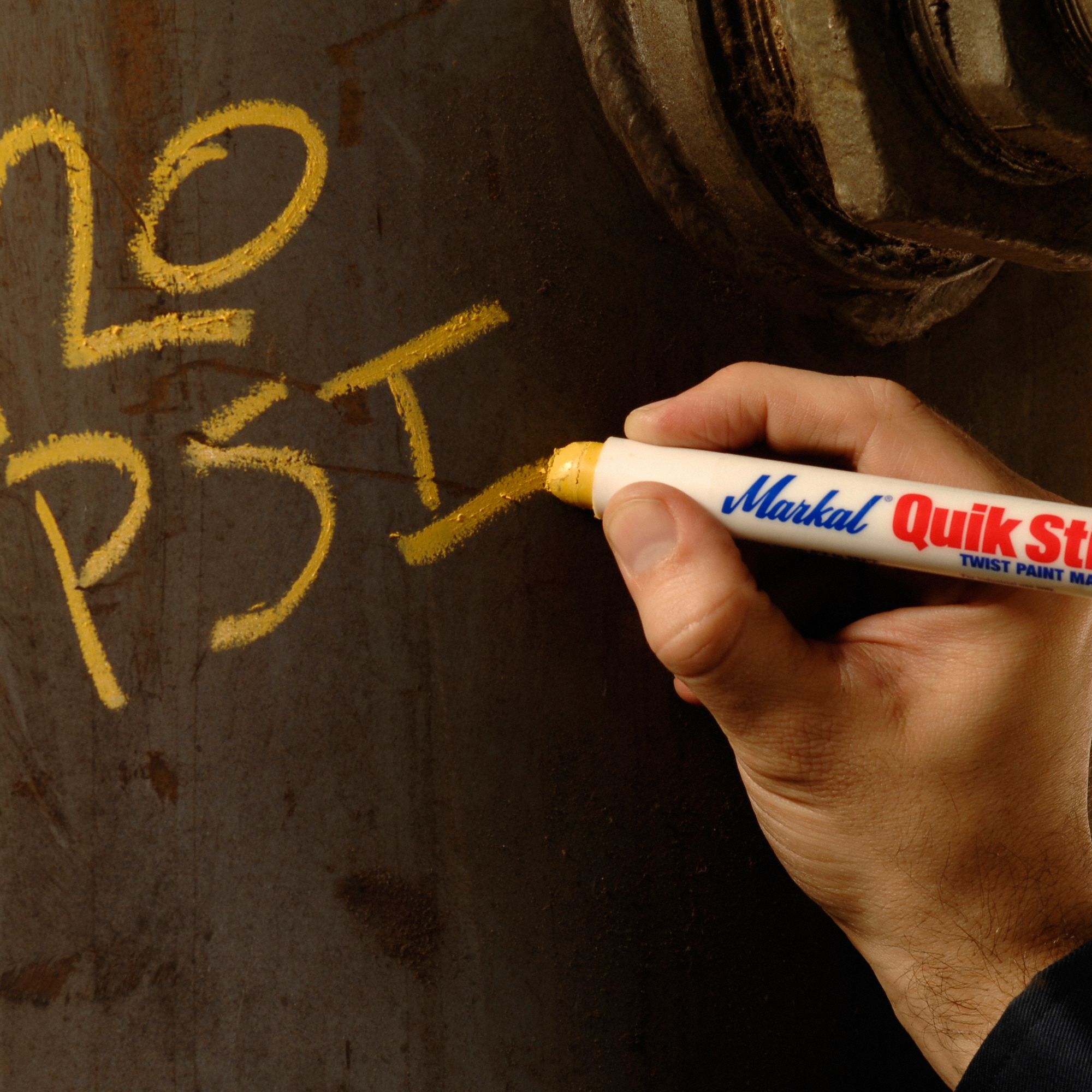 MARKAL Paint Crayon, Whites Color Family, 0° F to 392 °F, 1 EA 1XEG2