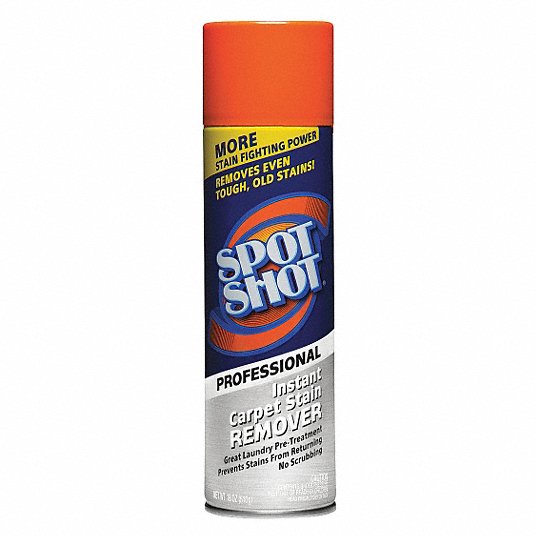 Spot and Stain Remover: Aerosol Spray Can, 18 oz, Liquid, Unscented, 12 PK
