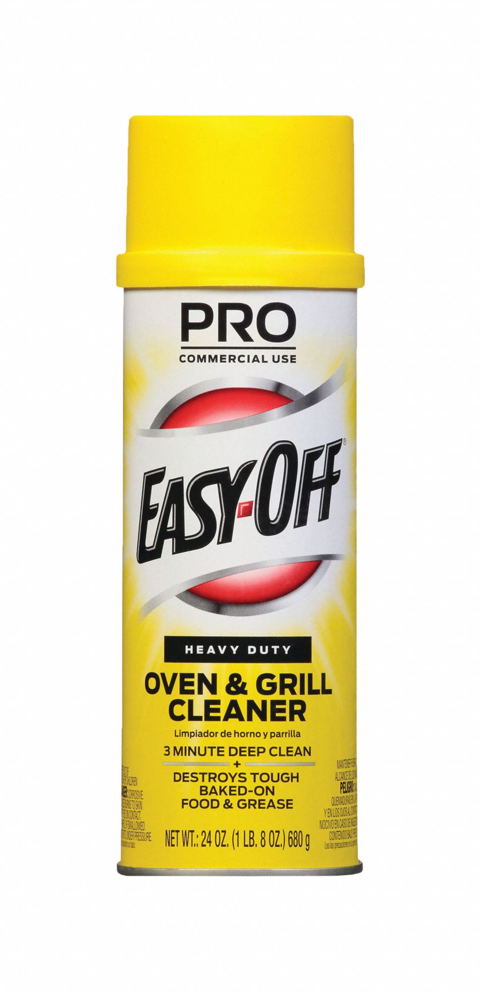 Oven and Grill Cleaner: Aerosol Spray Can, 24 oz, Liquid, Unscented, 6 PK