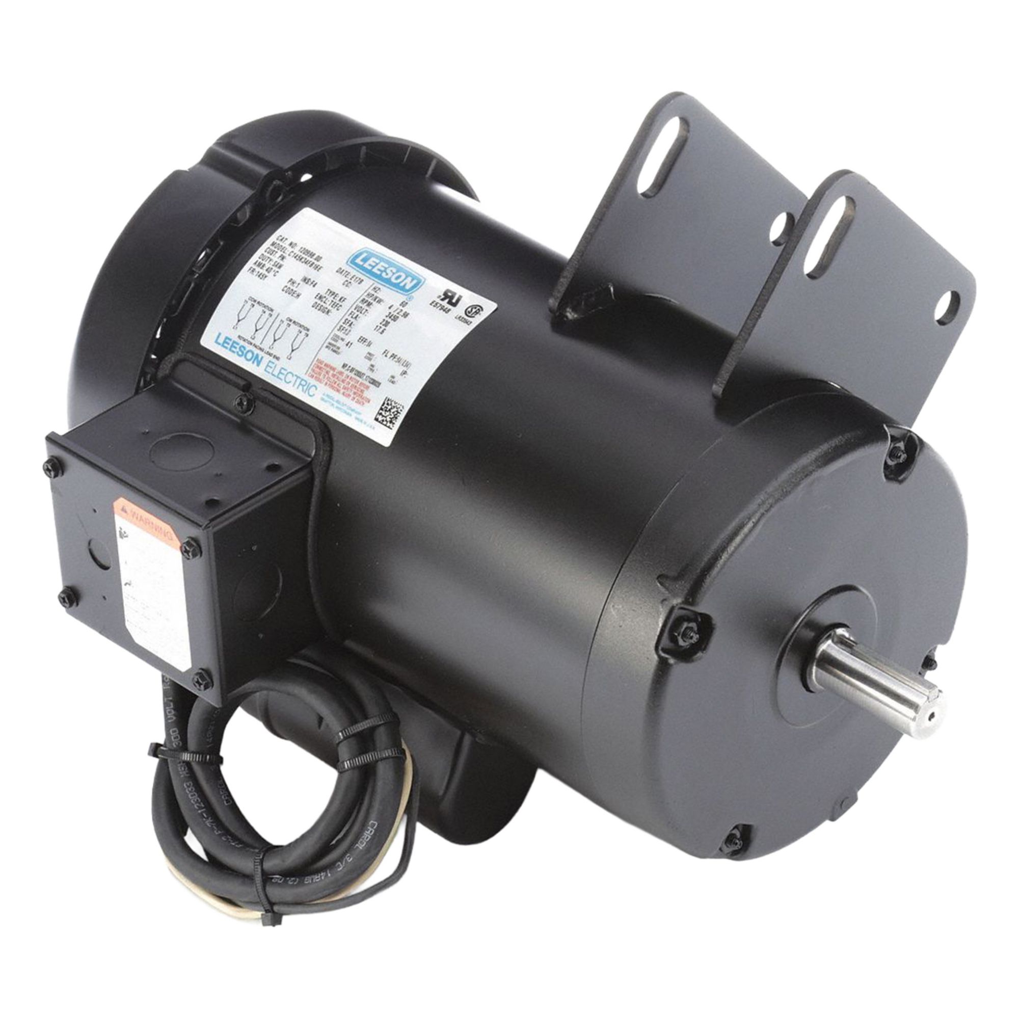 Table Saw Motor: Capacitor-Start, 4 hp Horsepower, 3, 450 RPM RPM, 230V AC, 145Y Frame Size