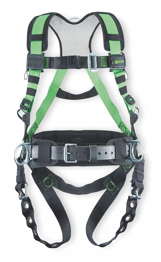 FULL BODY HARNESS, POSITIONING, VEST, MATING/TONGUE, CAM, L/XL, BELT, SIDE DEES