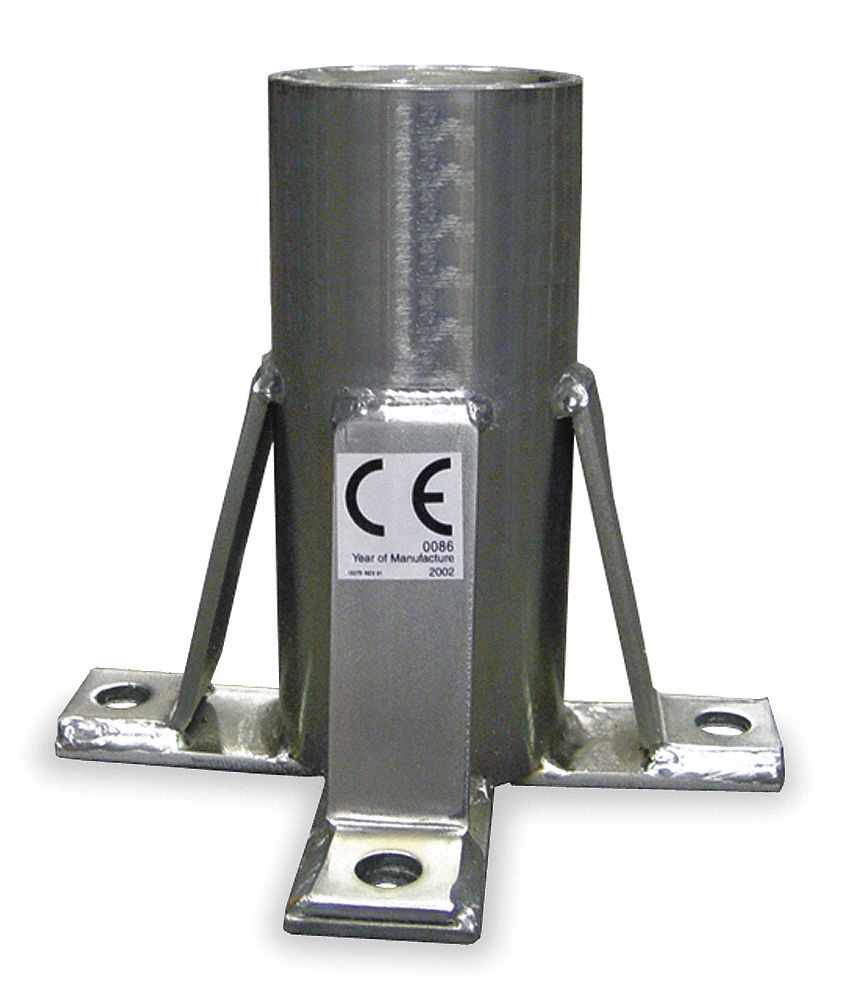 Floor Mount Sleeve, Silver