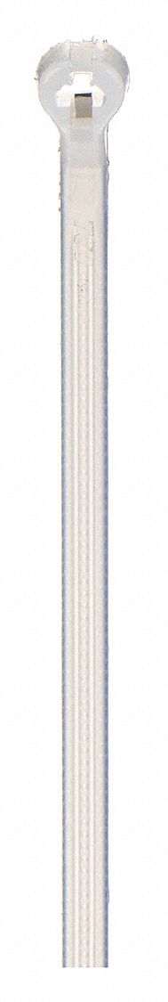 CABLE TIE, 4 IN L, ⅝ IN MAX BUNDLE, 0.09 IN W, NATURAL, 1,000 PK