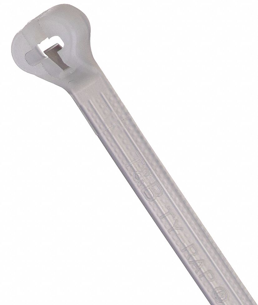 CABLE TIE, 8½ IN L, 2 IN MAX BUNDLE, 0.14 IN W, NATURAL, 1,000 PK