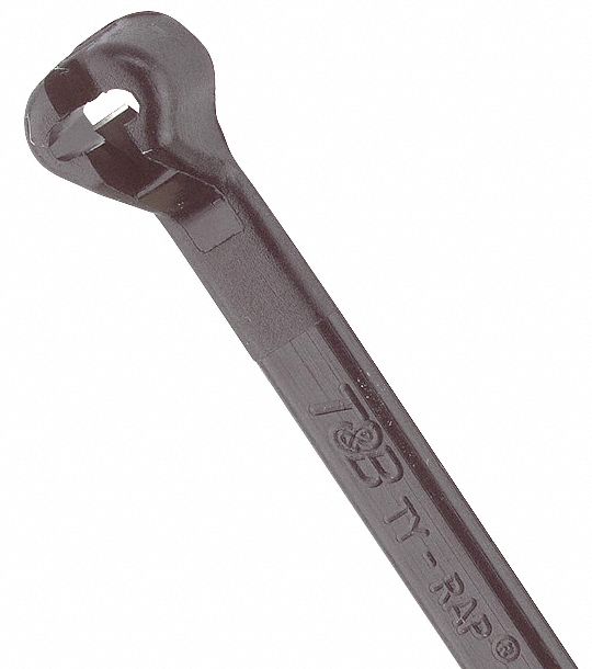 SERRE-CÂBLES, 14 1/2 PO L, FAISCEAU MAX. 4 PO, 0,14 PO LA, NOIR, PQ DE 000