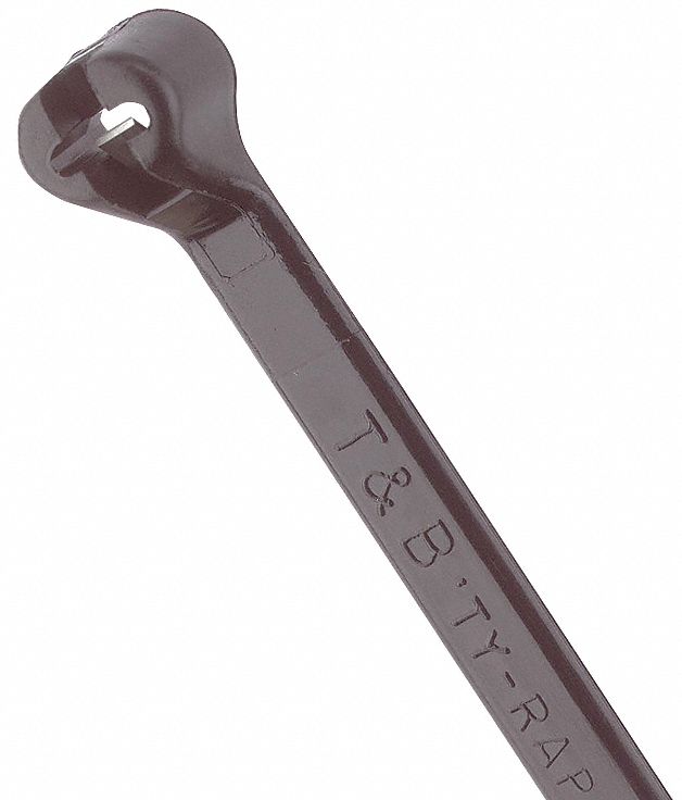 SERRE-CÂBLES, 5 1/2 PO LO, FAISCEAU MAX. 1 1/4 PO, 0,14 PO LA, NOIR, PQ DE 000