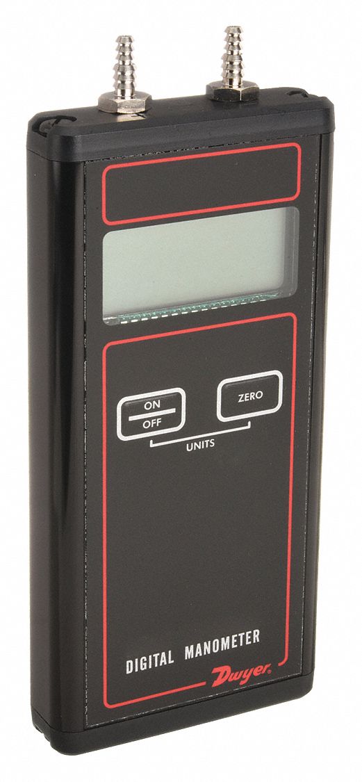 HANDHELD MANOMETER,0 TO 20.00 IN WC