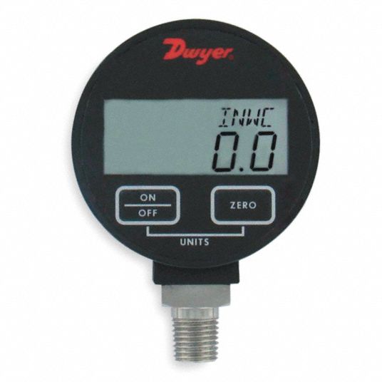 DWYER INSTRUMENTS Digital Pressure Gauge, Range 100 PSI - 1XFX2|DPGW-08 ...