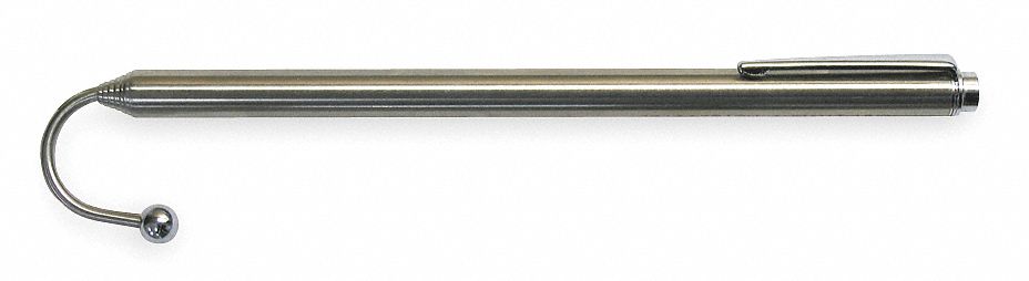 Telescoping Fish Stick: Clip, 3/8 in Rod Dia, 6 1/2 in to 3 ft, Single Hook End, 3 ft