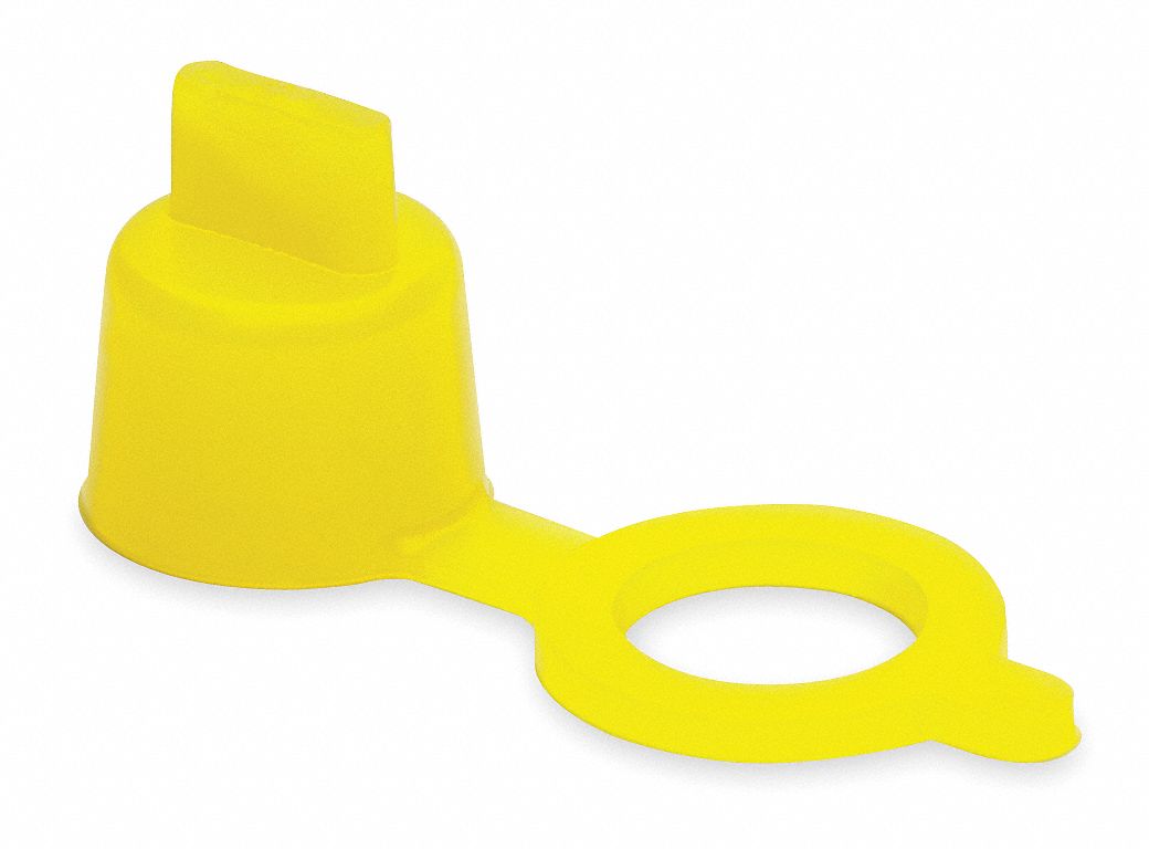 CAPLUGS Grease Fitting Cap, Plastic, Yellow, PK 10 1XGL11XGL1 Grainger