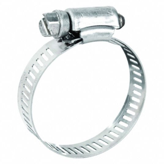 1/2 in Wide, Marine Grade Worm Gear Hose Clamp; PK10