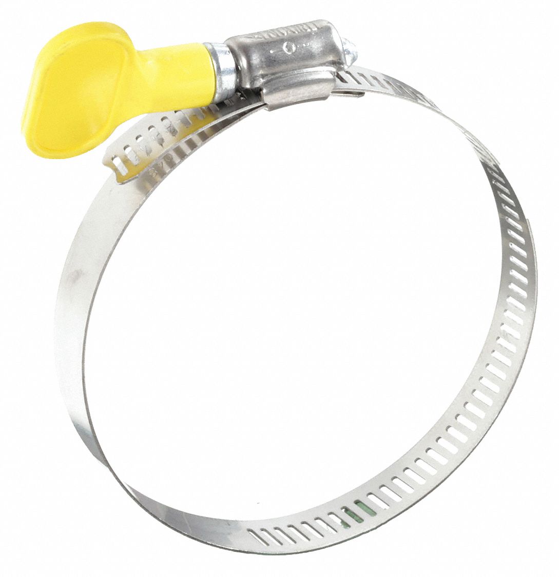 WORM GEAR HOSE CLAMP, 201 STAINLESS STEEL, PERFORATED BAND, ½ IN TO 1¼ IN CLAMPING DIA, 10 PK