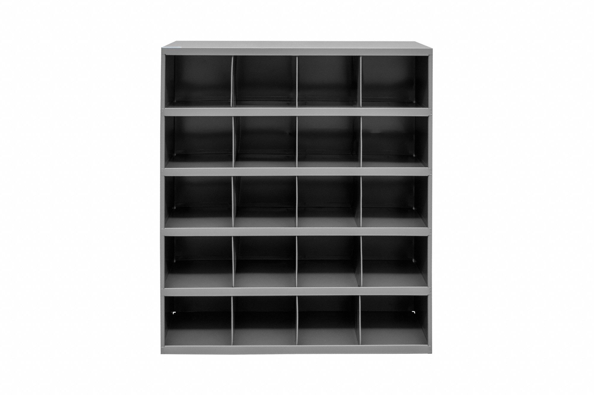 DURHAM MFG Pigeonhole Bin Unit 34 in x 12 in x 42 in, 20 Compartments