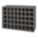 PIGEONHOLE BIN UNIT, 34 IN X 8½ IN X 24 IN, 40 COMPARTMENTS, GREY, STEEL