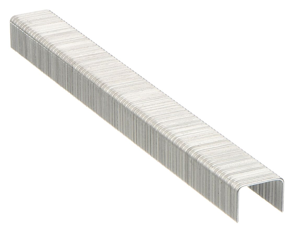 STAPLES, GALVANIZED STEEL, 5/16 IN LEG L, 27/64 IN CROWN, 1000-PK, FOR TRE500 STAPLERS