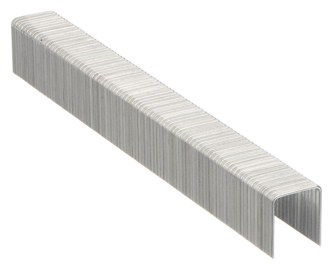 STAPLES, GALVANIZED STEEL, ½ IN LEG L, 27/64 IN CROWN, 1000-PK, FOR TRE500 STAPLER