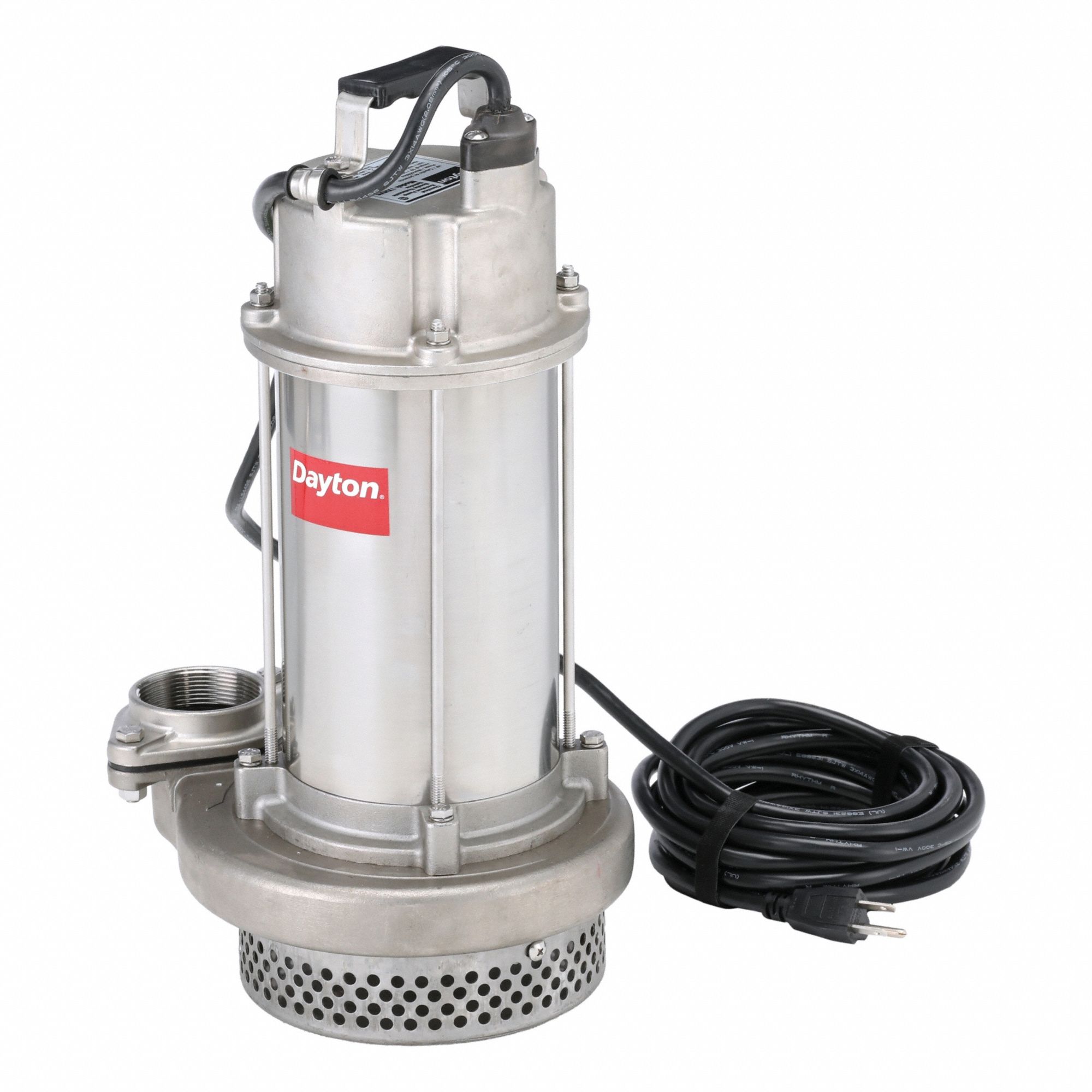 PLUG-IN UTILITY PUMP, 1 HORSEPOWER, 120V AC, 82 GPM FLOW RATE AT 10 FT OF HEAD, 3/8 IN MAXIMUM DIAMETER SOLIDS