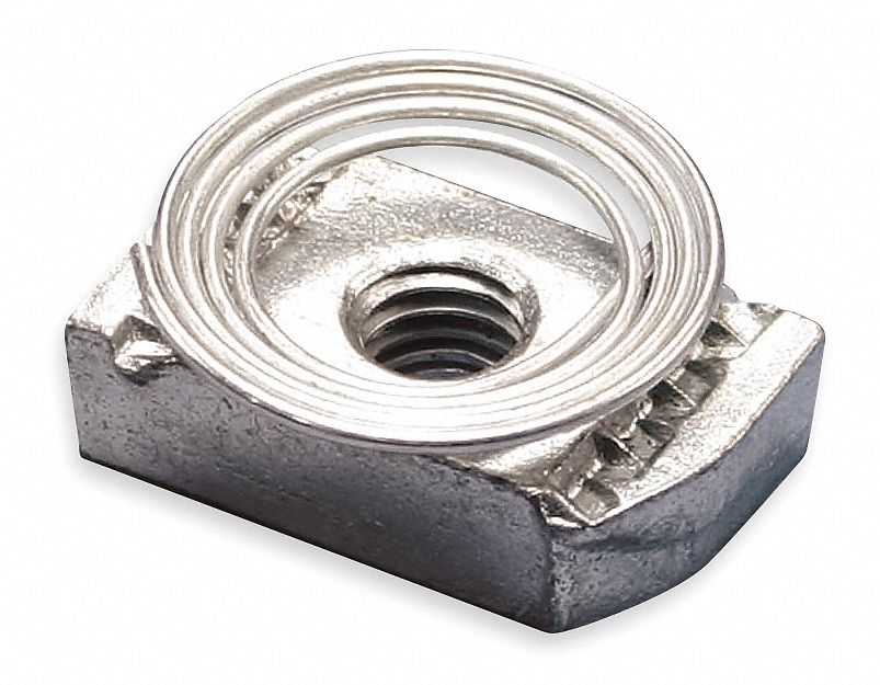 NVENT CADDY Channel Nut With Top Spring, ElectroGalvanized Steel