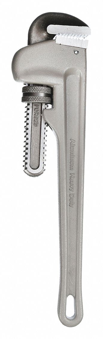 PIPE WRENCH, ALUMINUM, 5 IN JAW CAPACITY, SERRATED, 36 IN OVERALL L, I-BEAM