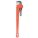 PIPE WRENCH, CAST IRON, 5 IN JAW CAPACITY, SERRATED, 36 IN OVERALL L, I-BEAM