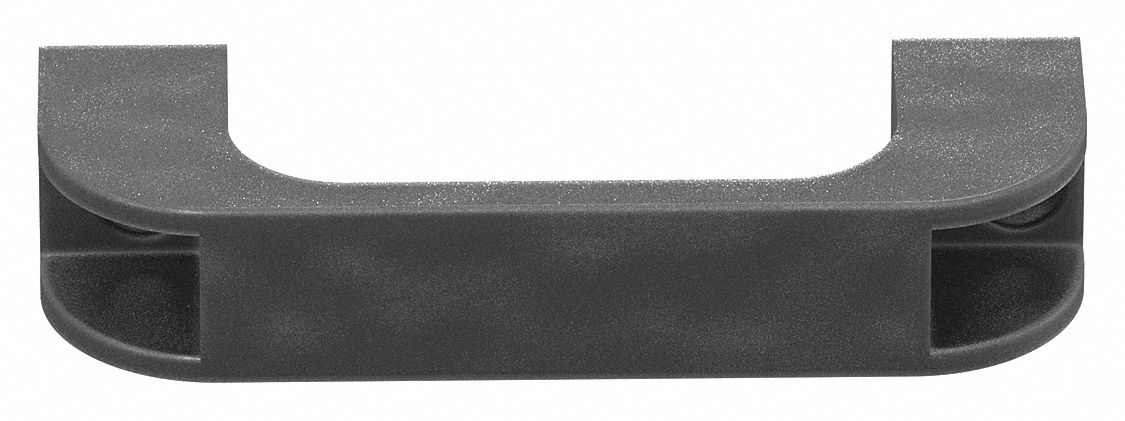 Handle: 15 Series, Inch, Plastic, Black, Drop-In, 7/8 in x 19/32 in, 4 1/4 in Overall Ht