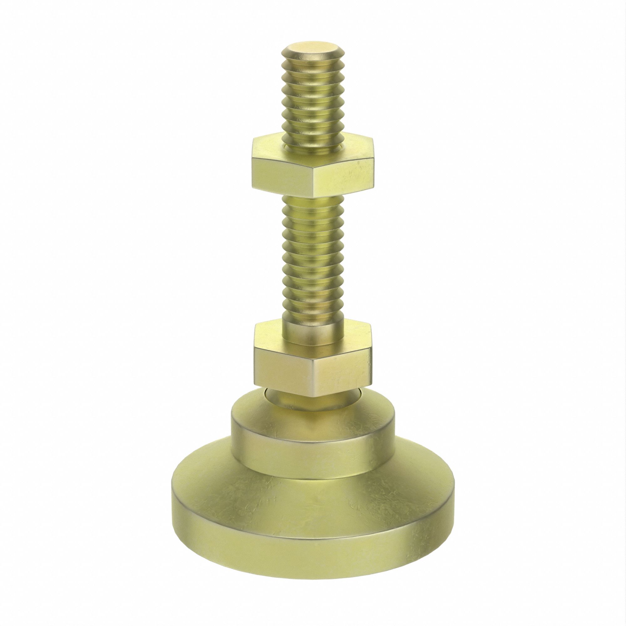 Leveling Feet: 10 Series/15 Series, Steel, 23 mm x 23 mm x 69.85 mm, Drop-In, Single, Adj