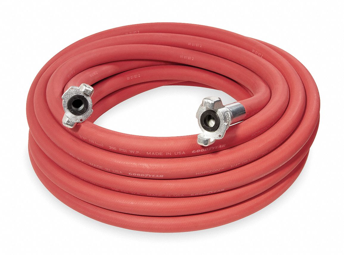 Air Hose, Hose Cover Material EPDM, 3/4 in, 50 ft - Grainger