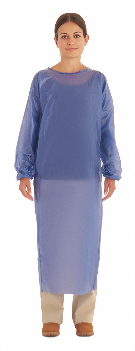 Cleanroom Apron,Blue,Small