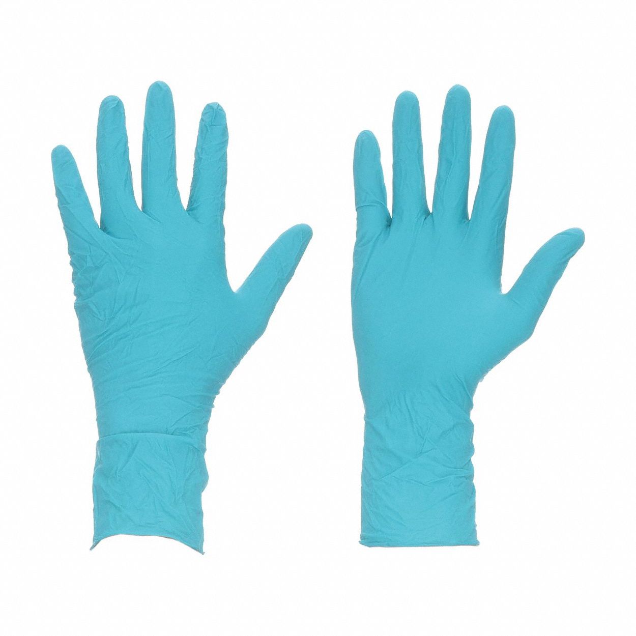 Disposable Gloves: ISO 5, Sterile, 7 mil, Neoprene, S ( 7 ), Grain, Fingertips, Green, 200 PK