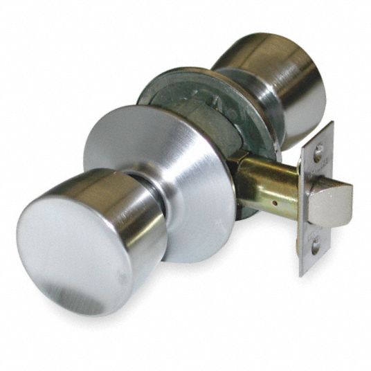 SCHLAGE Knob Lockset, Mechanical, Knob, Cylindrical, Passage, 2 1XLP4