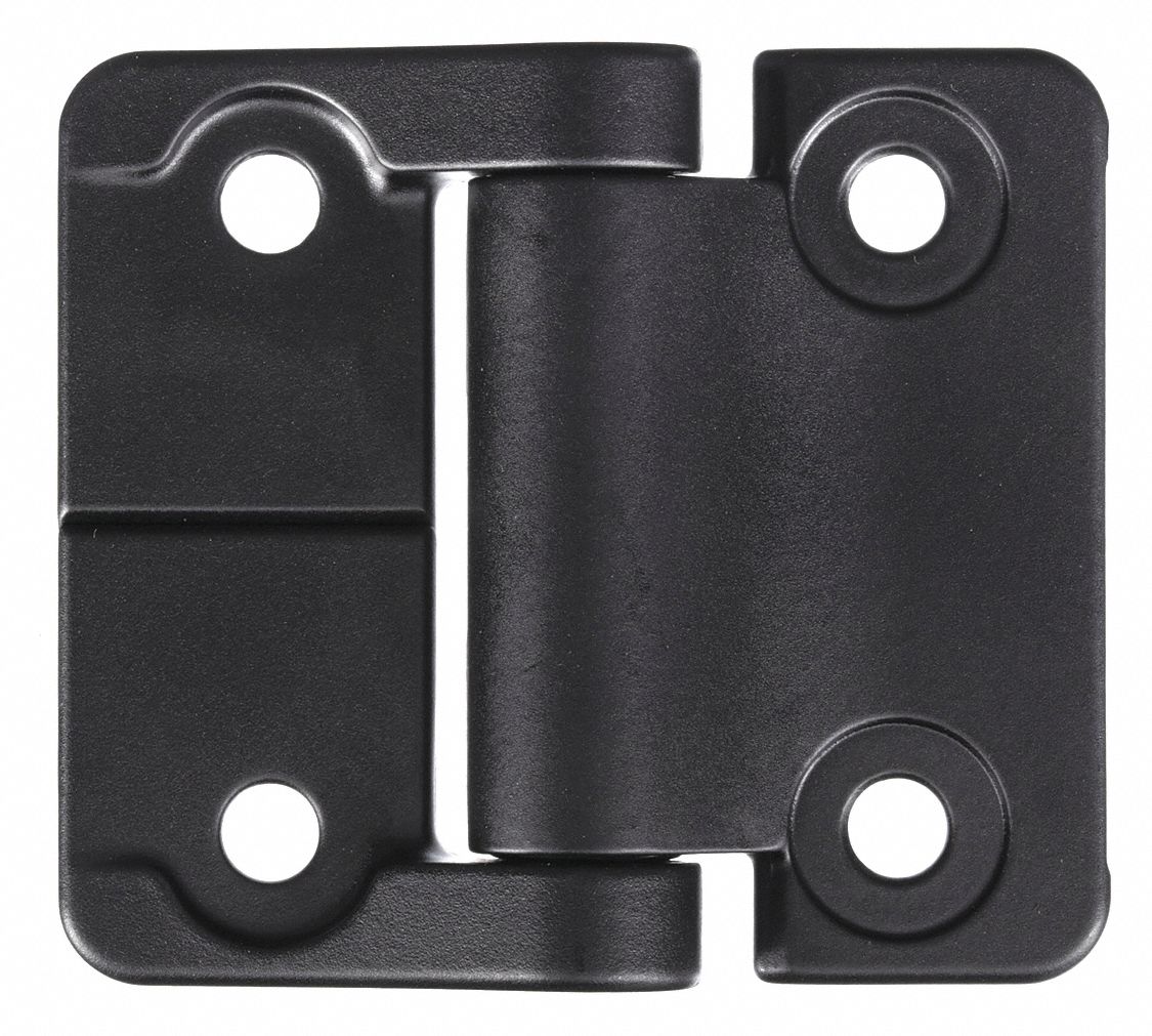 Torque Hinge: Zinc, 2 in Leaf Ht, 1 1/8 in Leaf Wd