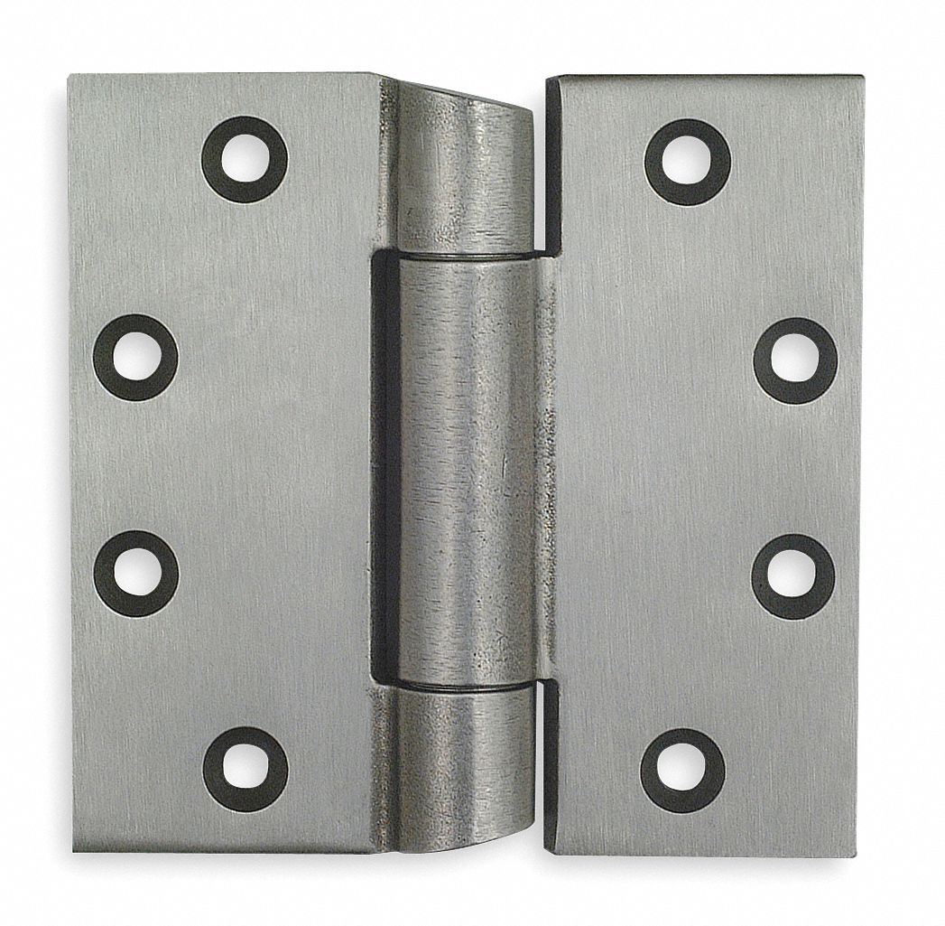 GRAINGER APPROVED 4 1/2 in x 4 1/2 in Butt Hinge with Dull Chrome ...