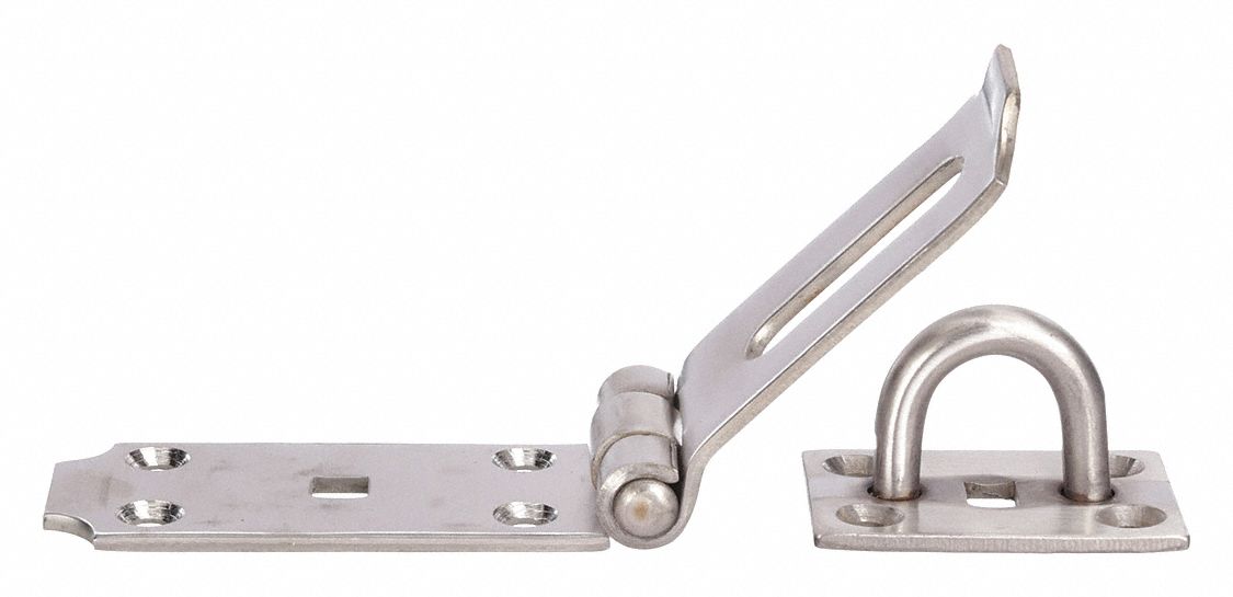 Conventional Fixed Staple Corner Hasp, 1 1/2 inH x 1 1/2 inW x 7 1/2