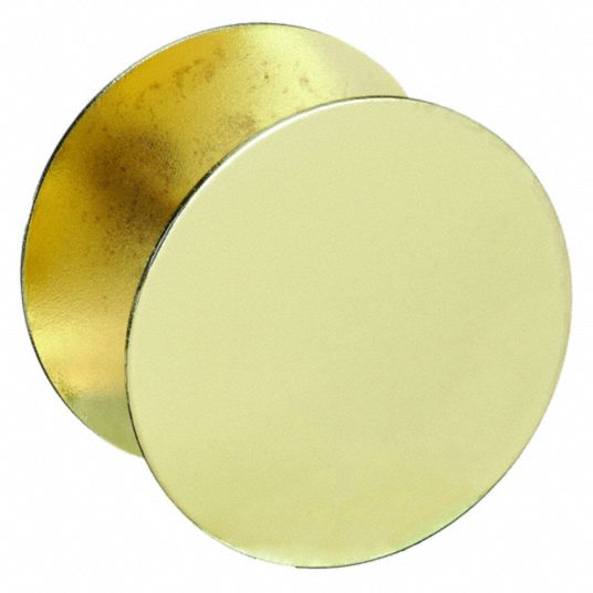 Polished Brass 2 5 8 in Outside Dia. Cylinder Hole Cover Plate