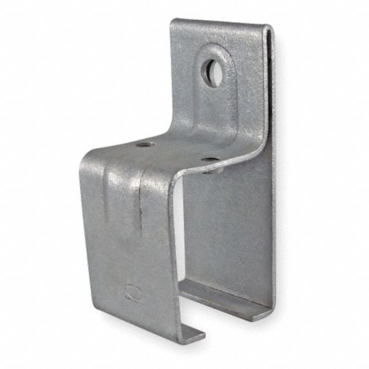 GRAINGER APPROVED Wall Hanger Bracket, Single Box Rail Splice, Steel, Galvanized, 4 9/16 in