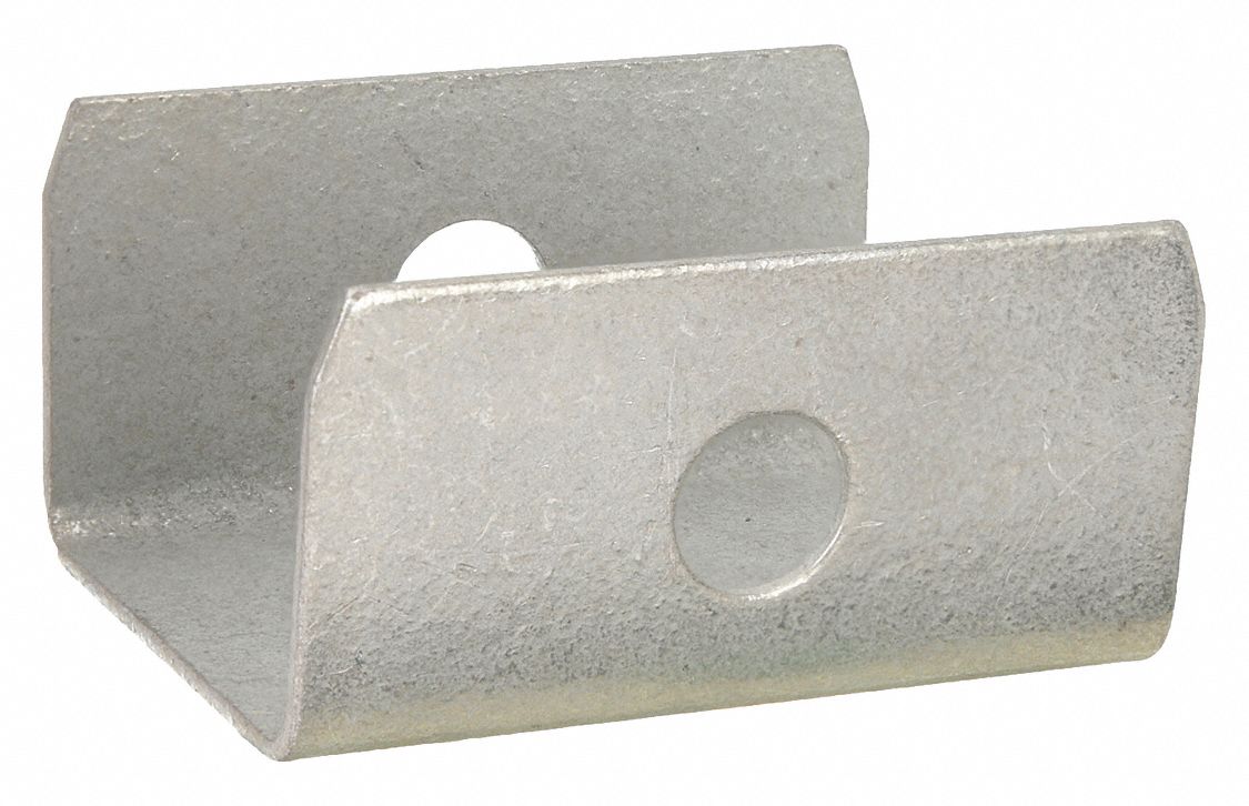BRACKET END CAP,STEEL,L 2 1/4 IN