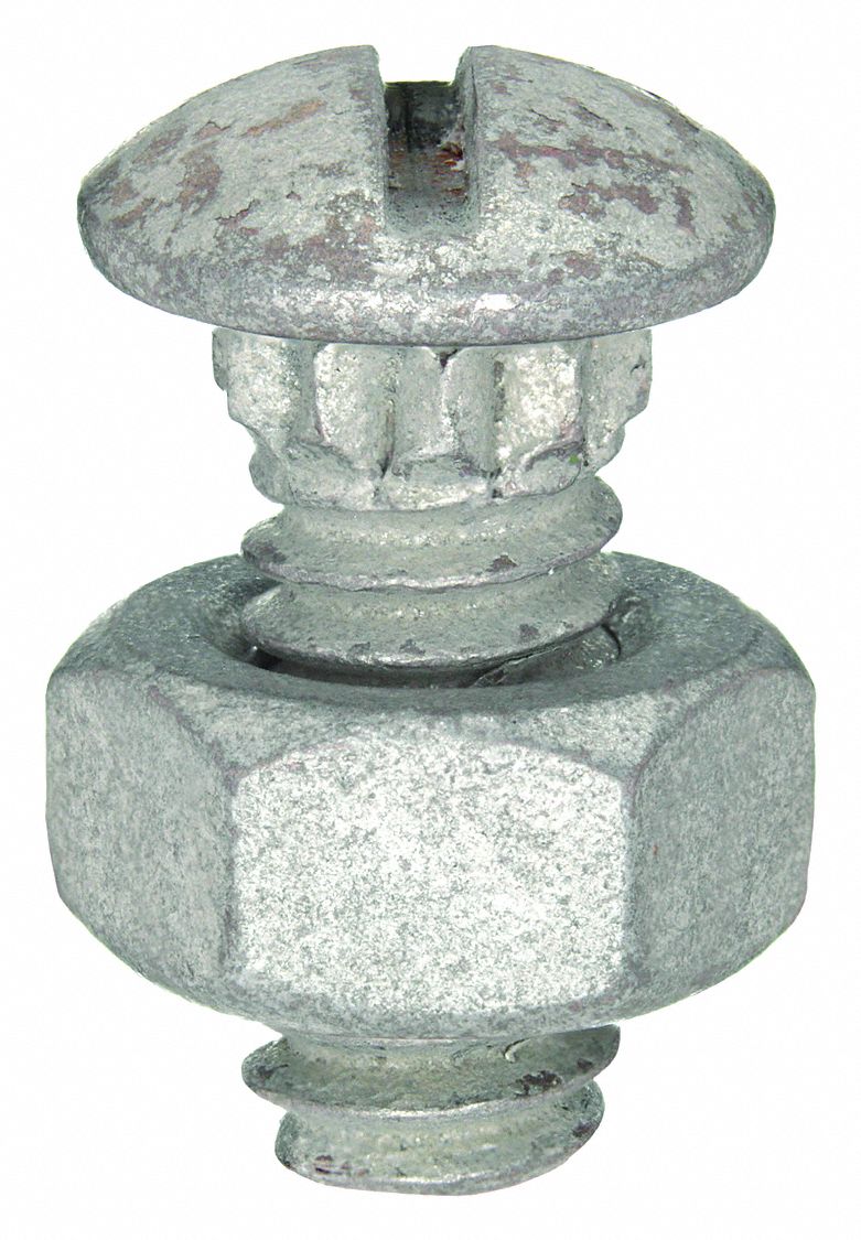 GRAINGER APPROVED Fiberglass Door Fasteners, Ribbed Neck Bolts and Nuts