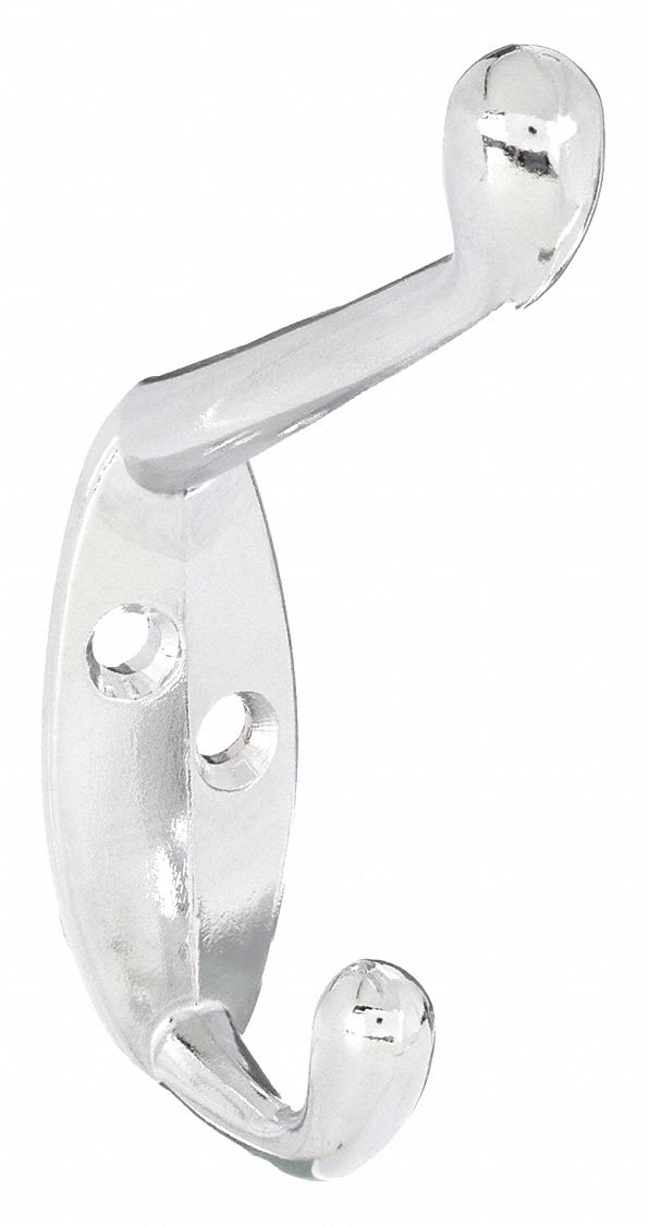 COAT HOOK,2 HOOK ENDS,CHROME