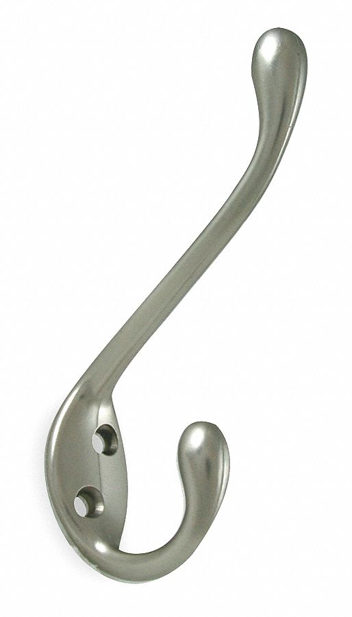 GRAINGER APPROVED 1XNG6 Heavy Duty Coat Hook,Nickel eBay
