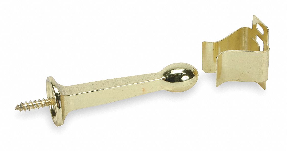 1XNK9 - Automatic Door Holder Brass Ivory Wall