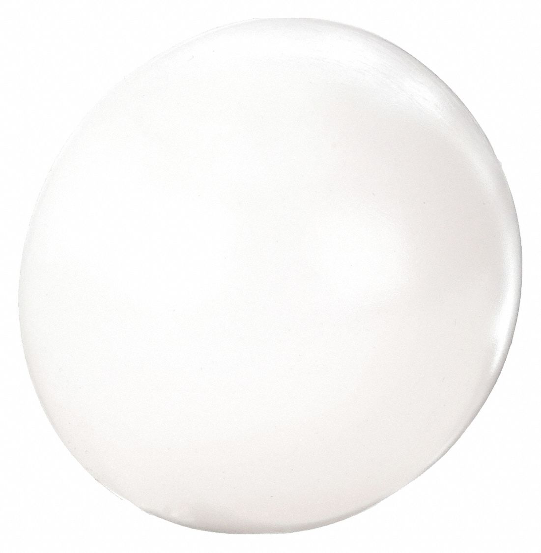 Convex Door Stop White, White Suede Powder Coated, Sprayed