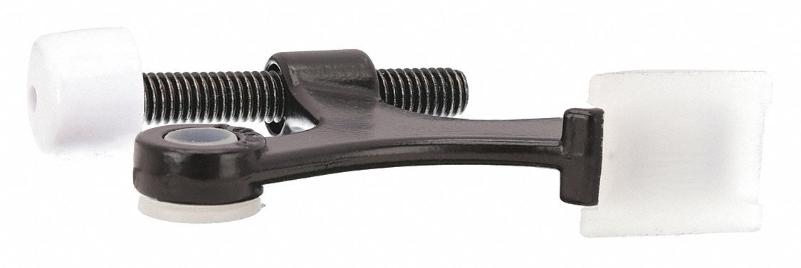 Hinge Ping Door Stop, Hinge Pin Door Stop Bronze, Oxidized Satin Bronze-Plated Over Copper Plate, Oil Rubbed