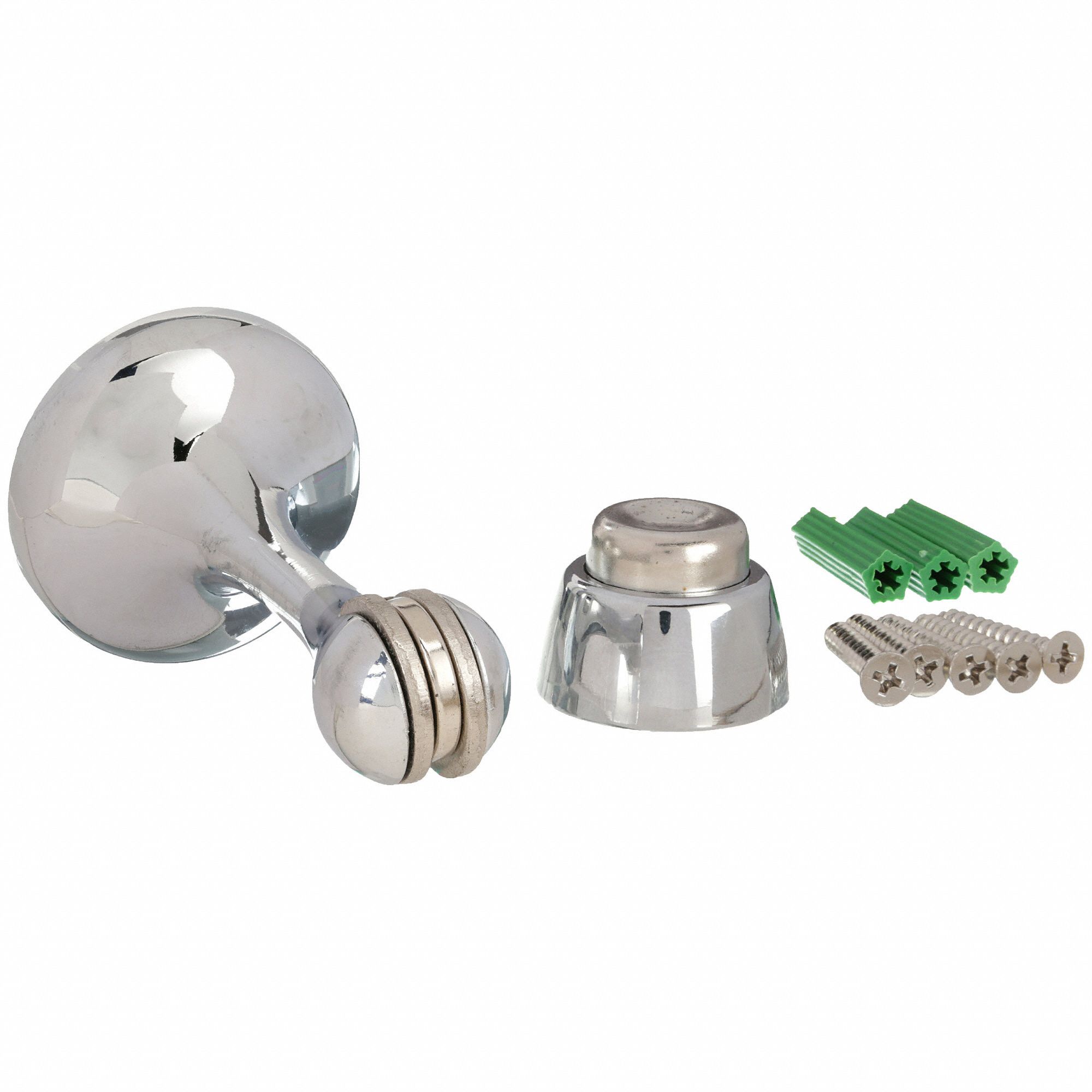 GRAINGER APPROVED Door Holder, Chrome, Silver, Wall 1XNP71XNP7 Grainger