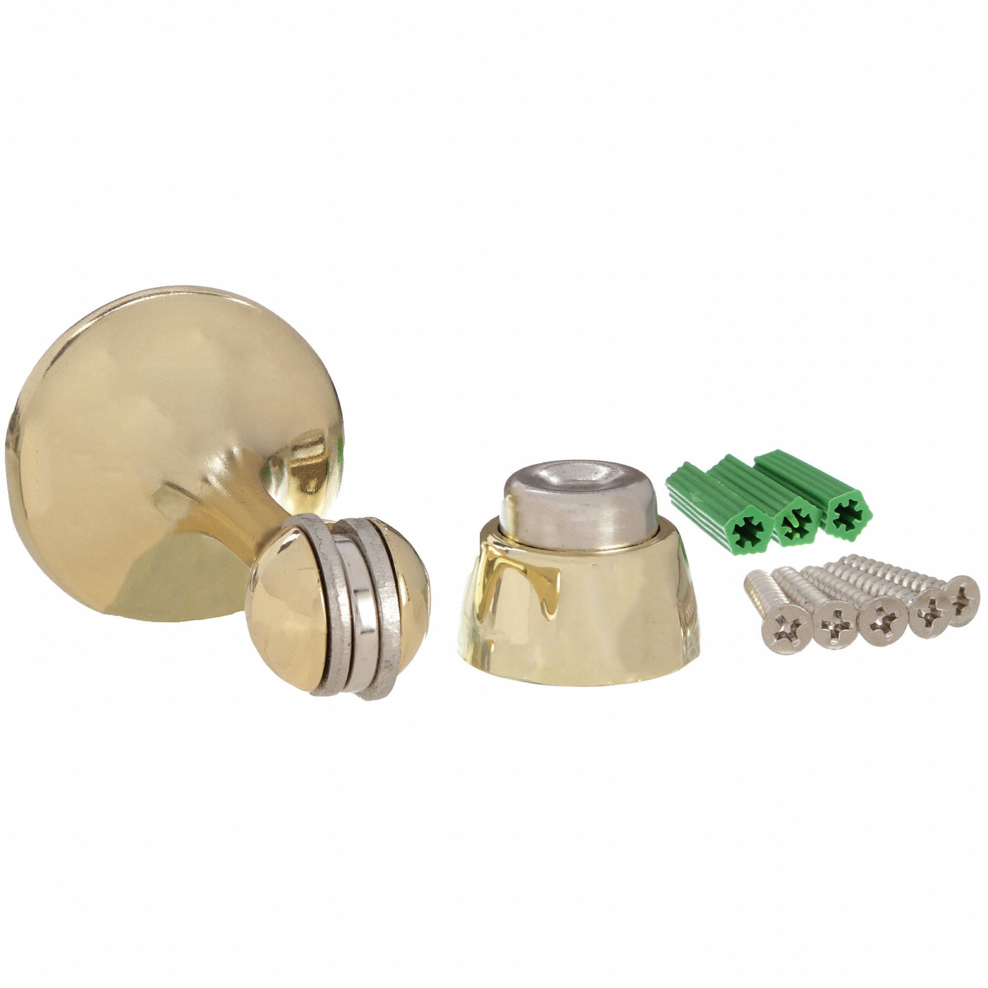 GRAINGER APPROVED Door Holder, Brass, Brass, Wall 1XNP81XNP8 Grainger