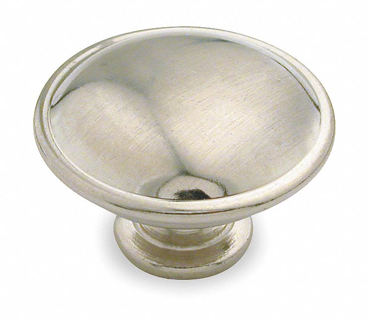Cabinet Knob 1 1/4 in Dia Satin Nickel