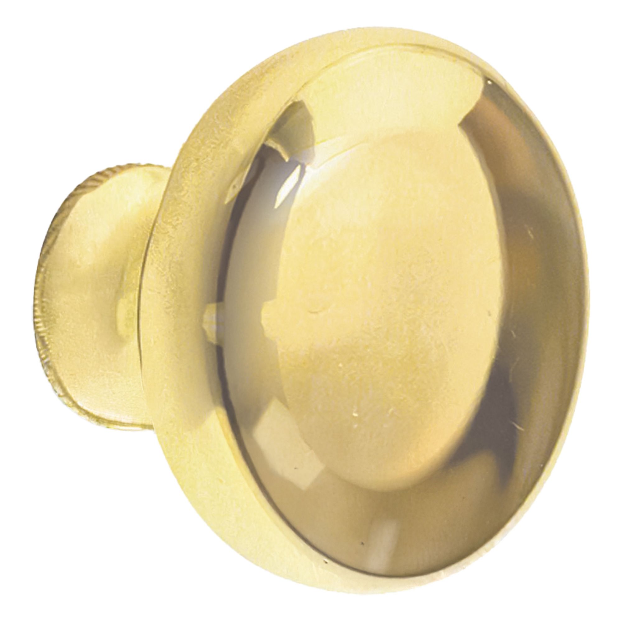 Cabinet Knob 1-1/4 Dia Polshed Brass PK5