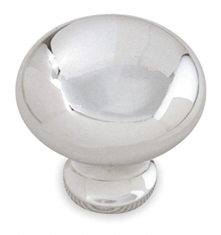 Cabinet Knob 1 1/4in Dia Polished Chrome