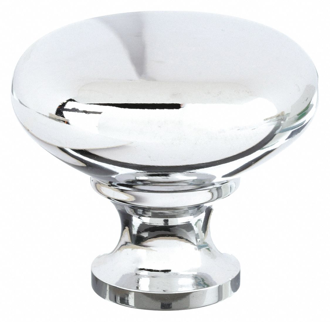 CABINET KNOB,ROUND,CHROME,PK 5