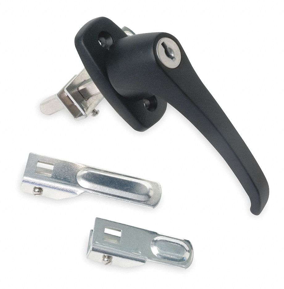 GRAINGER APPROVED Cam, Locking, Cam Latch, 4 7/64 in, Black Powder